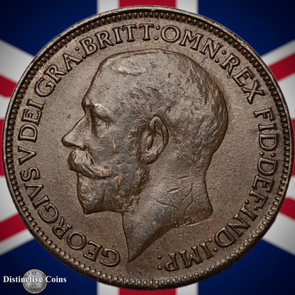 Great Britain 1922 Farthing 1/4d GB4749