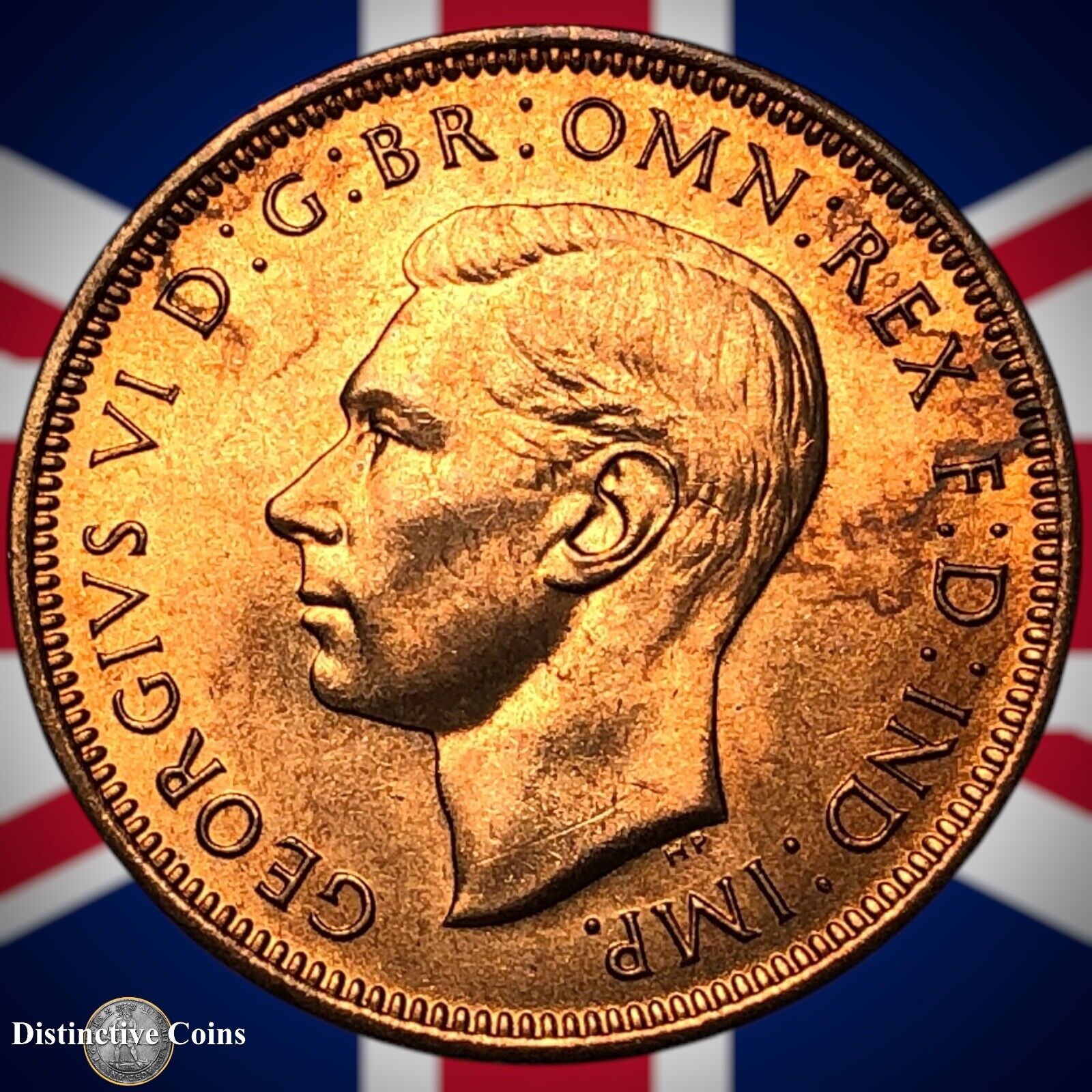 Great Britain 1947 Half Penny 1/2d GB6051