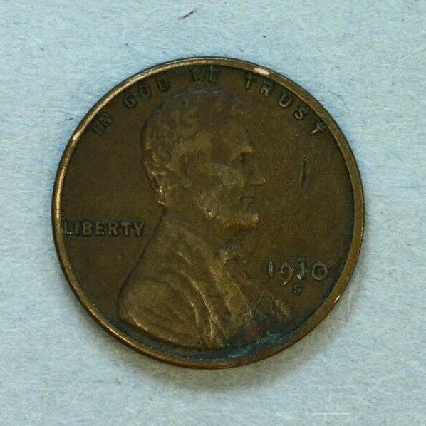 1910 S Lincoln Penny United States U104