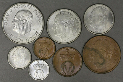 Norway 1964 8 Piece Coin Set  B266