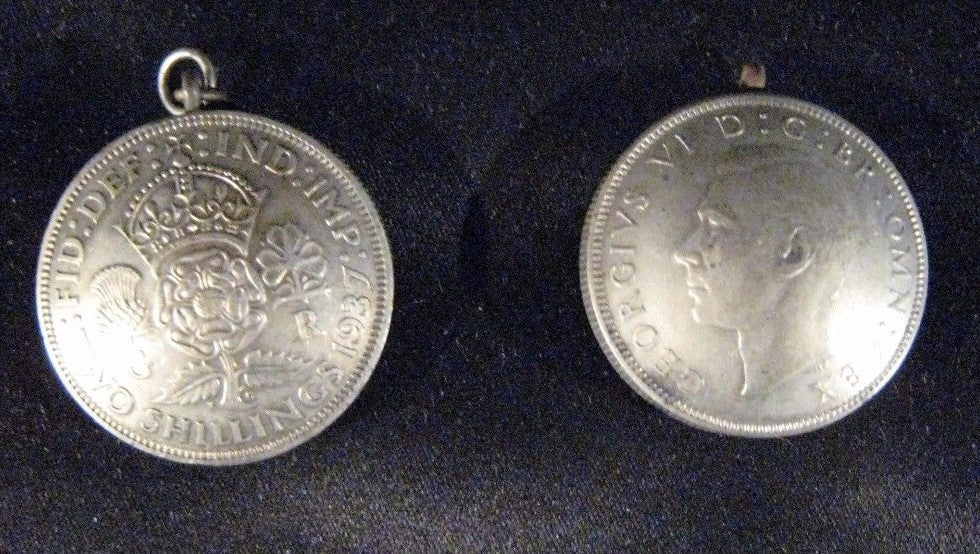Great Britain World War II "Trench Jewelry" ? From Florins
