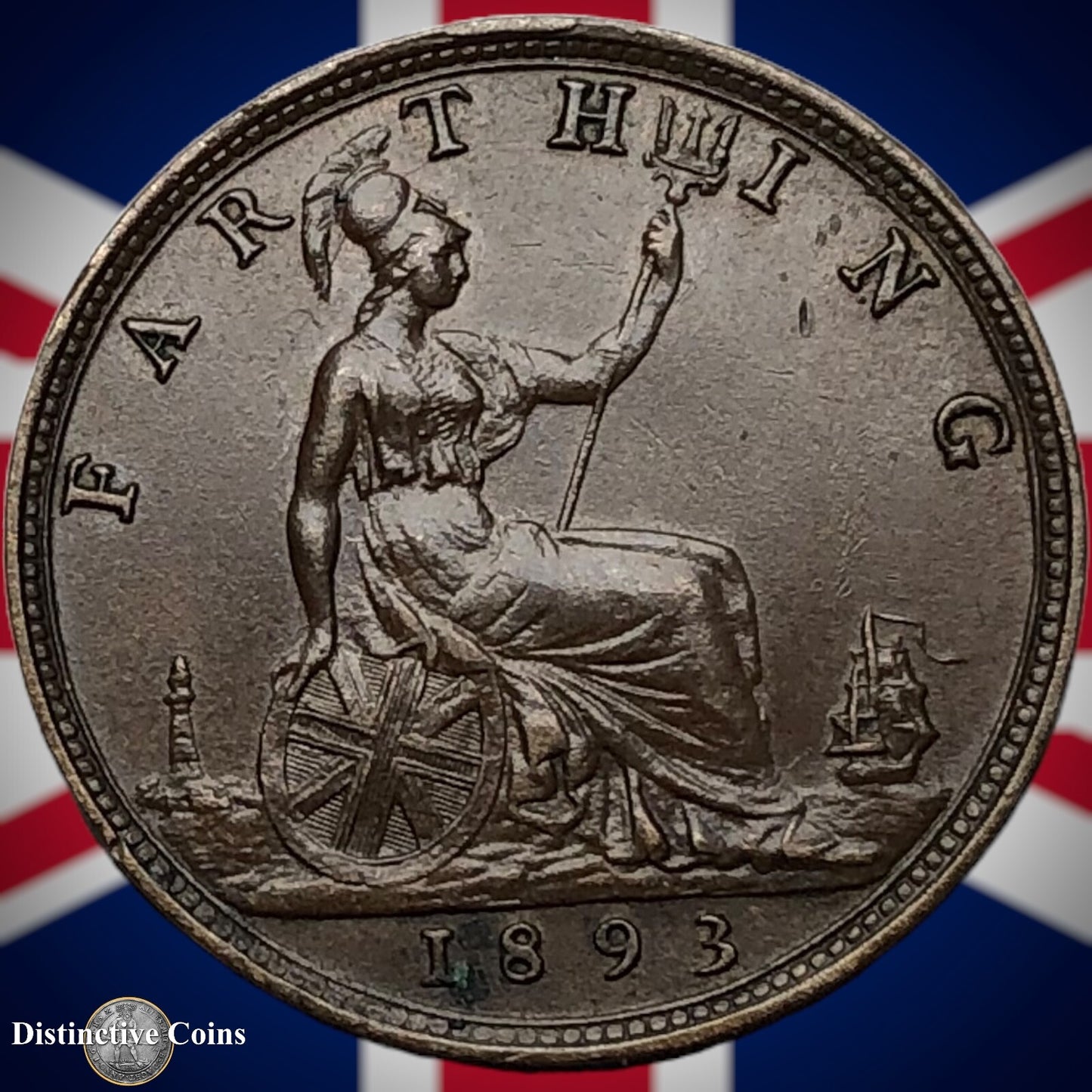 Great Britain 1893 Farthing 1/4d GB4352