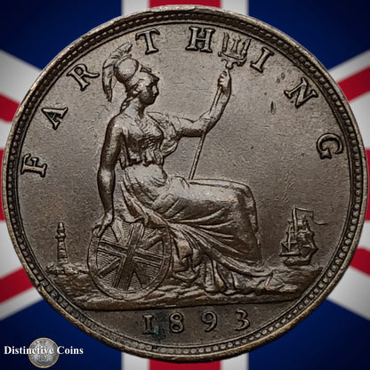 Great Britain 1893 Farthing 1/4d GB4352