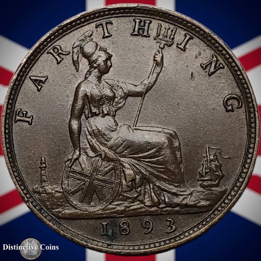 Great Britain 1893 Farthing 1/4d GB4352