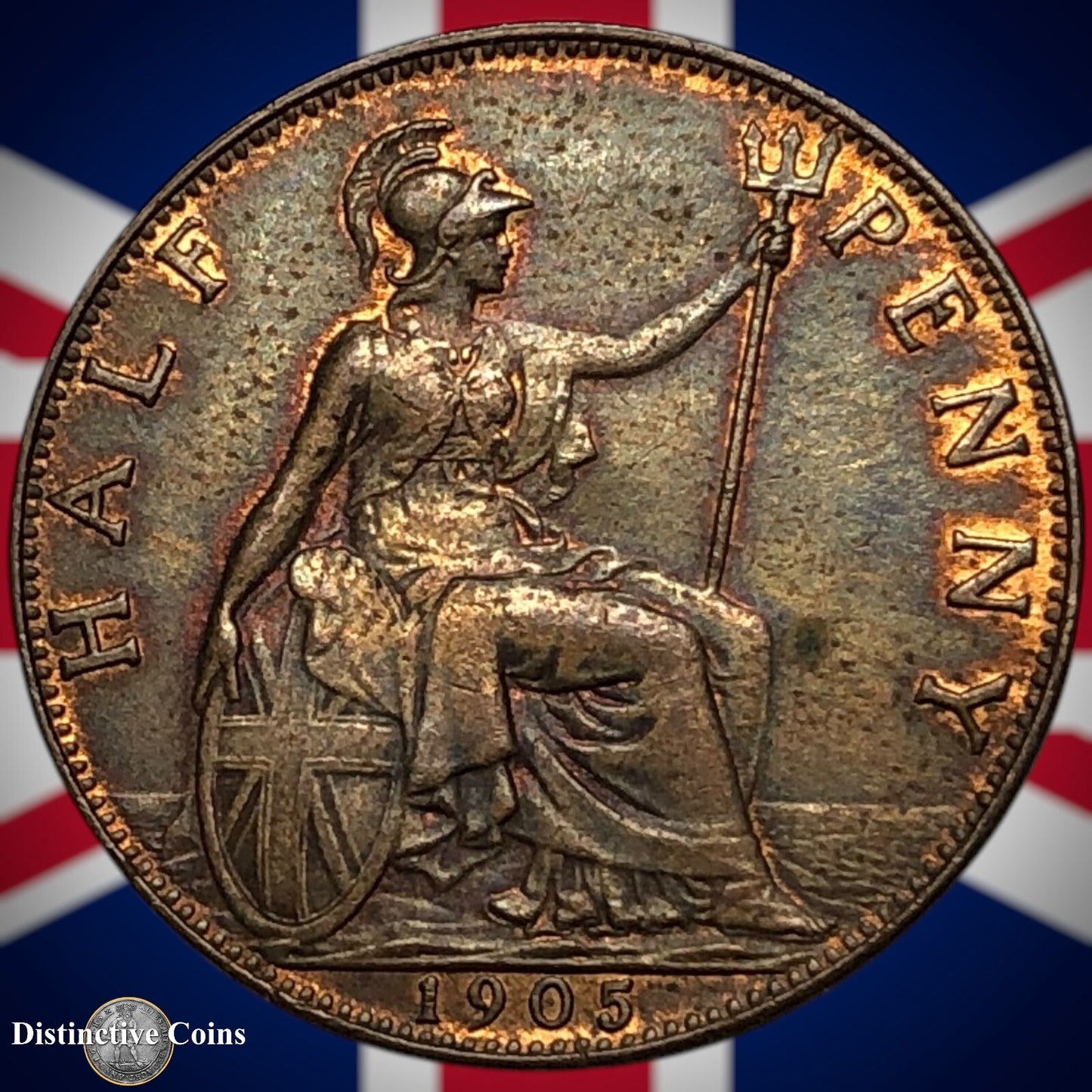 Great Britain 1905 Half Penny 1/2d GB5803