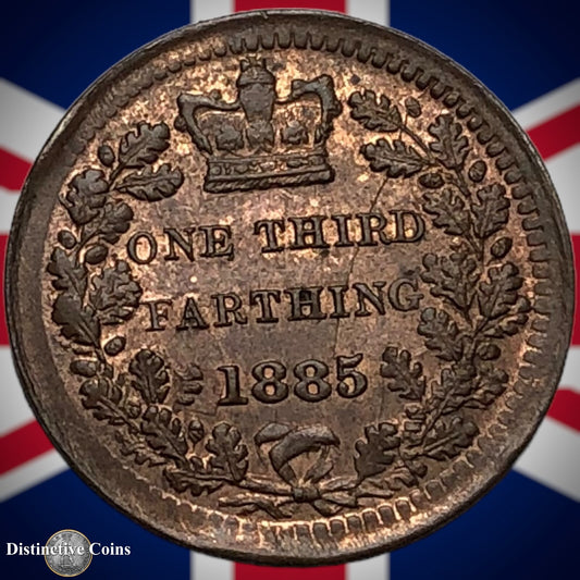 Great Britain 1885 Third Farthing 1/3 Penny GB3027
