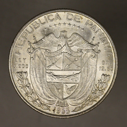 Panama 1953 1/2 Half Balboa BU