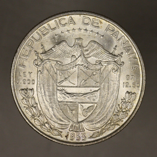 Panama 1953 1/2 Half Balboa BU