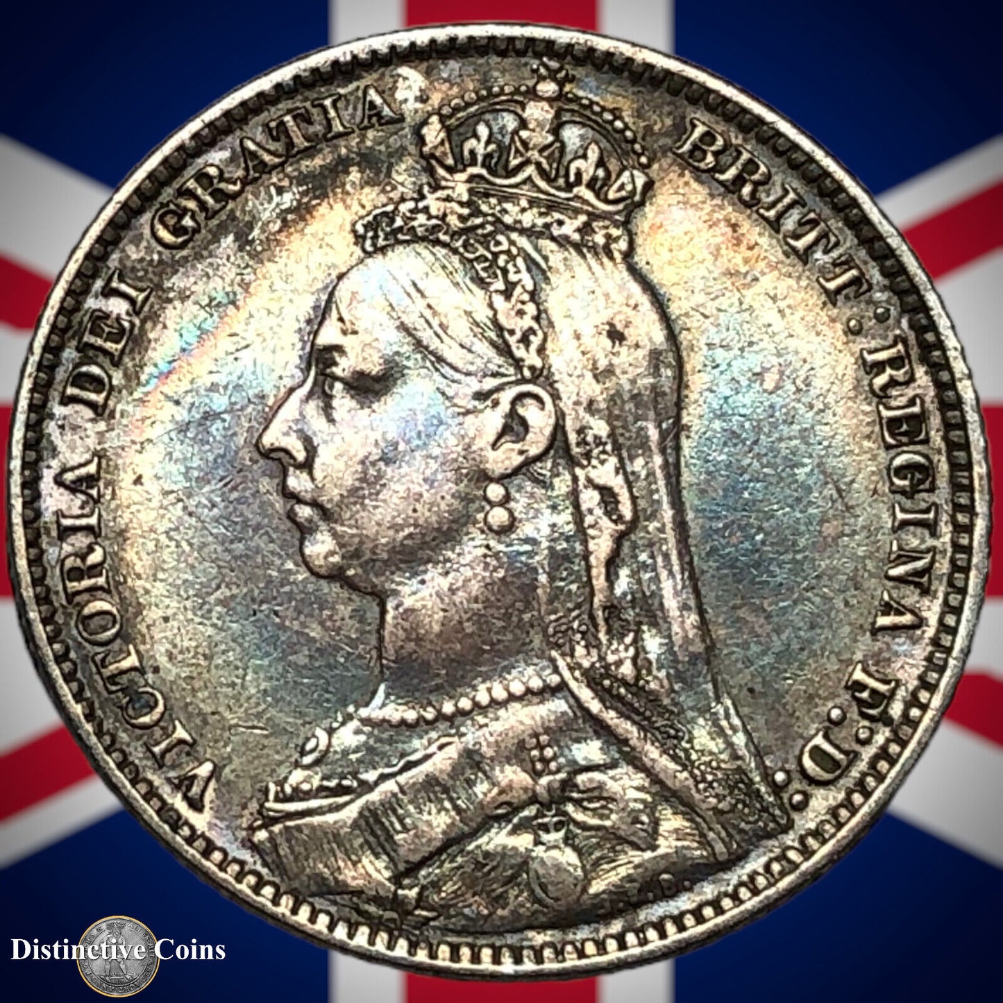 Great Britain 1890 British One Shilling GB0570