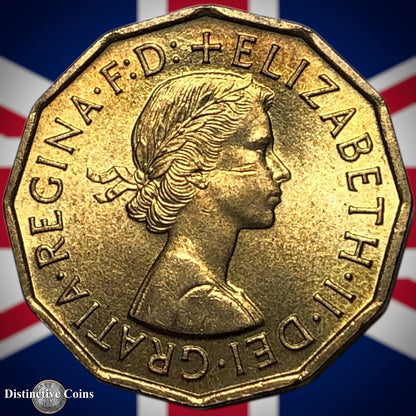 Great Britain 1954 Three Pence 3d GB7378