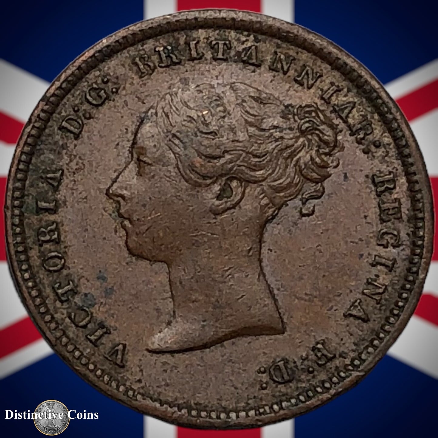 Great Britain 1847 Half Farthing 1/2 Penny GB3136