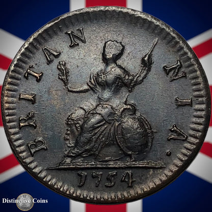 Great Britain 1754 Farthing 1/4d GB3183