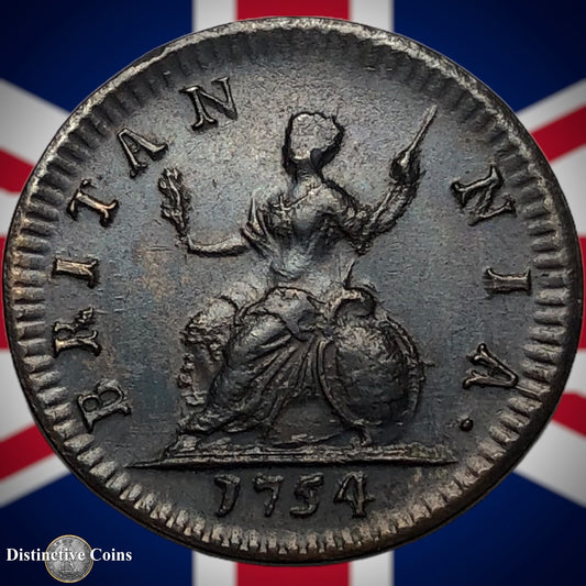 Great Britain 1754 Farthing 1/4d GB3183