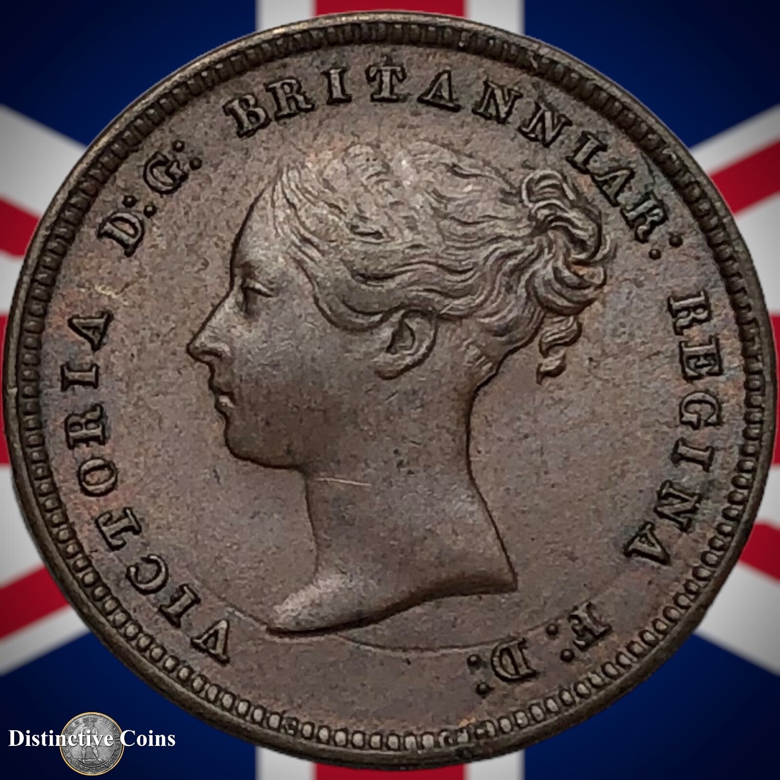 Great Britain 1844 Half Farthing 1/2 Penny GB3128