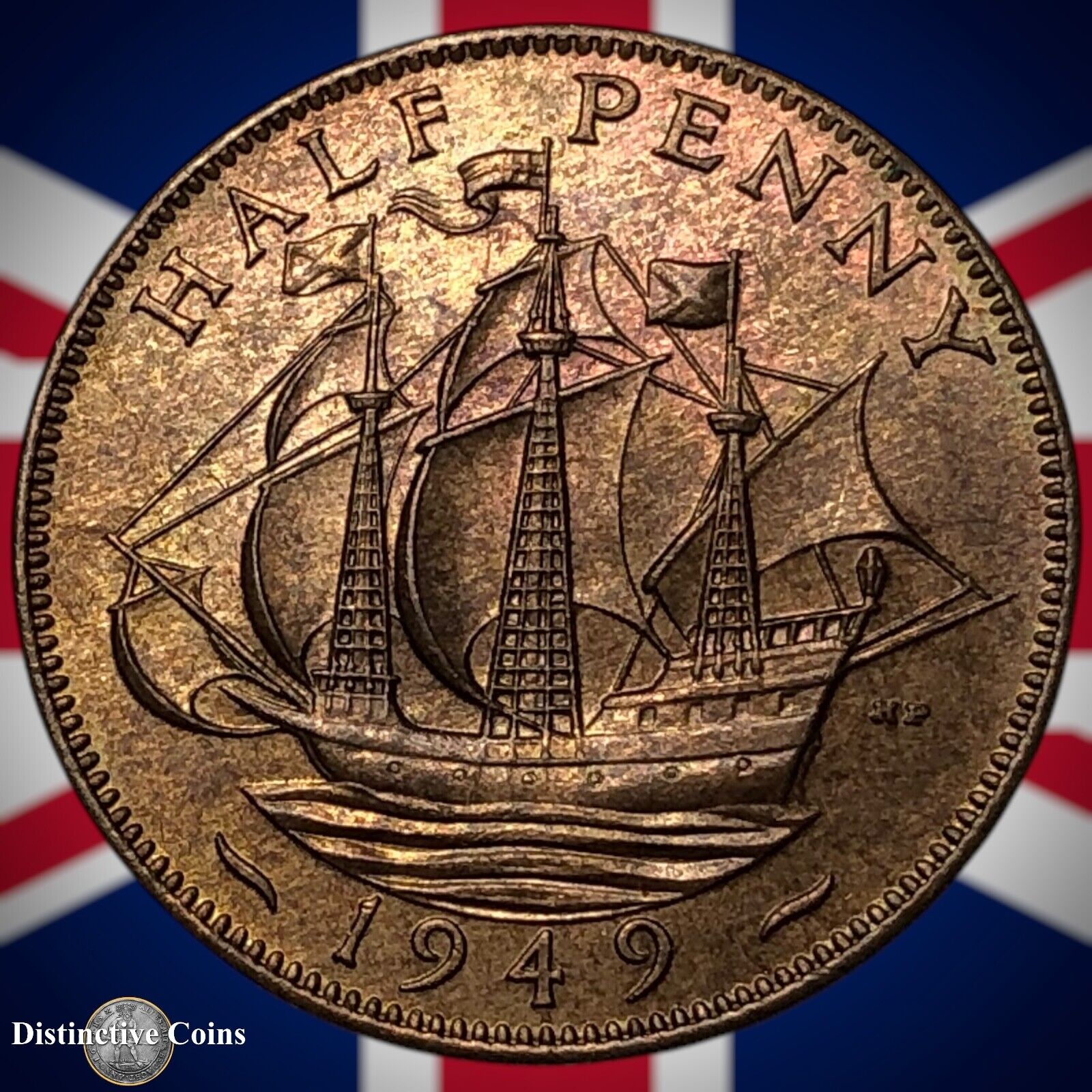 Great Britain 1949 Half Penny 1/2d GB6063