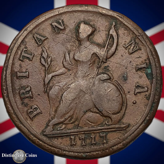 Great Britain 1717 Half Penny 1/2d GB5021