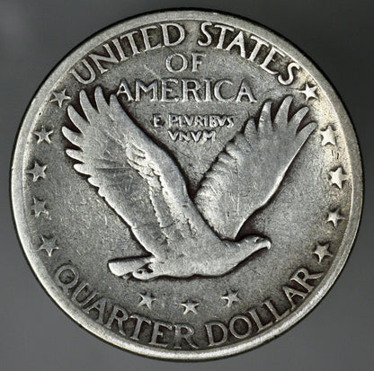 US 1927 S Standing Liberty Quarter  A3335