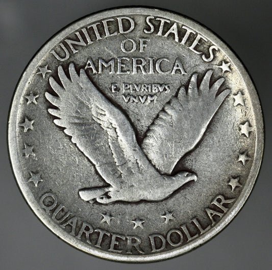 US 1927 S Standing Liberty Quarter  A3335