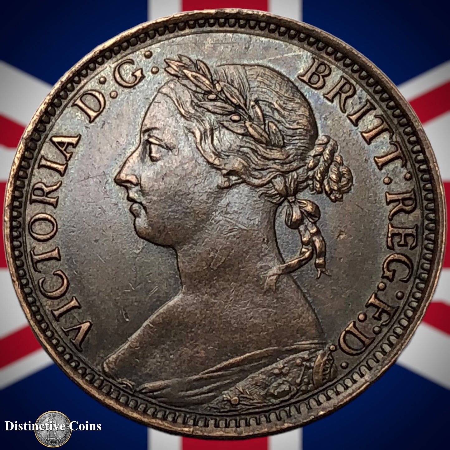 Great Britain 1891 Farthing 1/4d GB4317