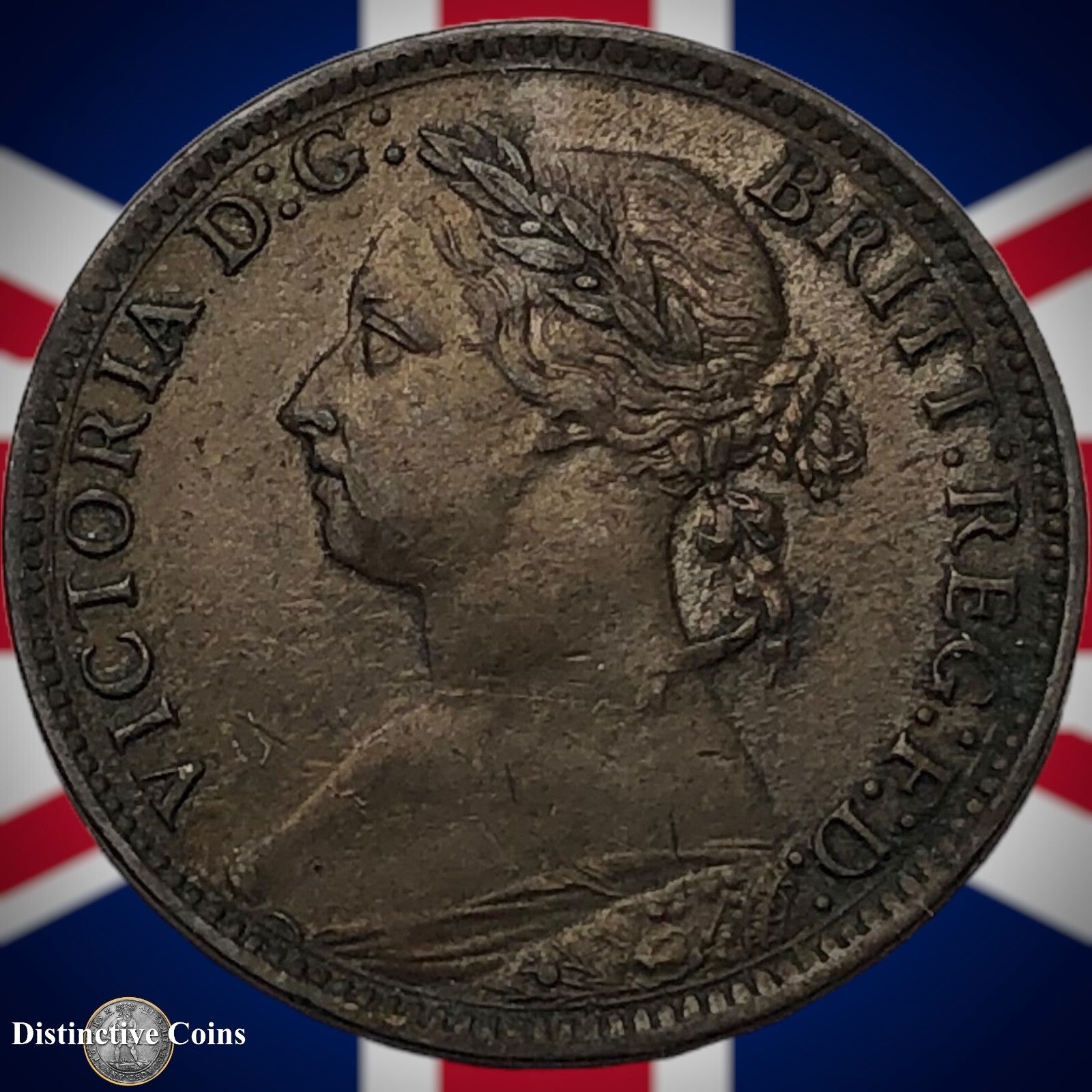 Great Britain 1885 Farthing 1/4d GB4146