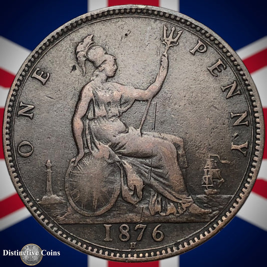 Great Britain 1876 H Penny 1d GB6378
