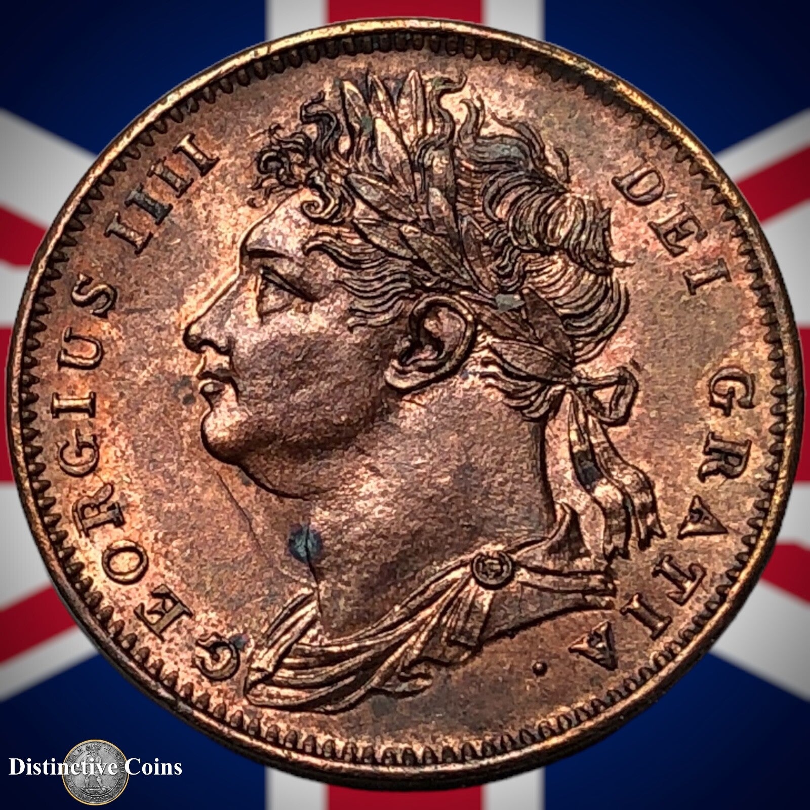 Great Britain 1825 Farthing 1/4d GB3311