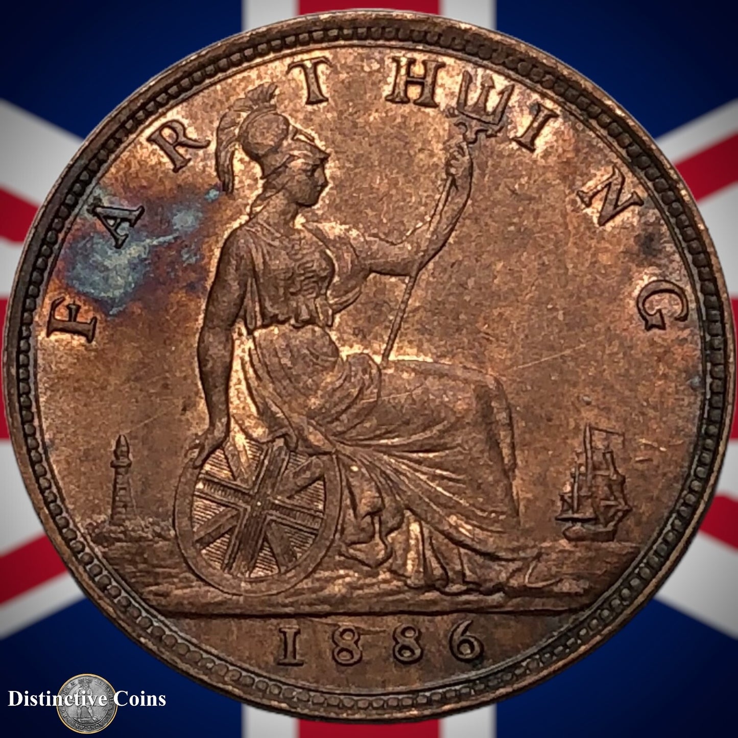 Great Britain 1886 Farthing 1/4d GB4230