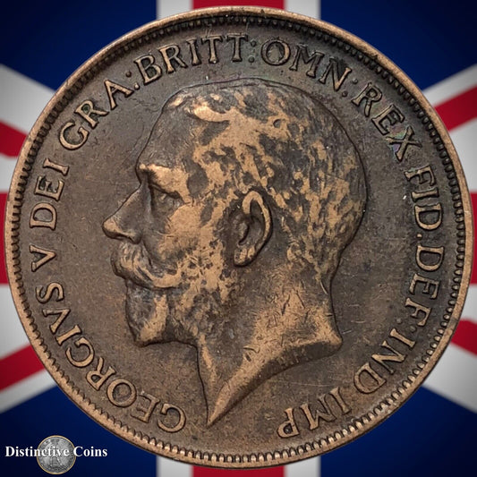 Great Britain 1912 H Penny 1d GB6789