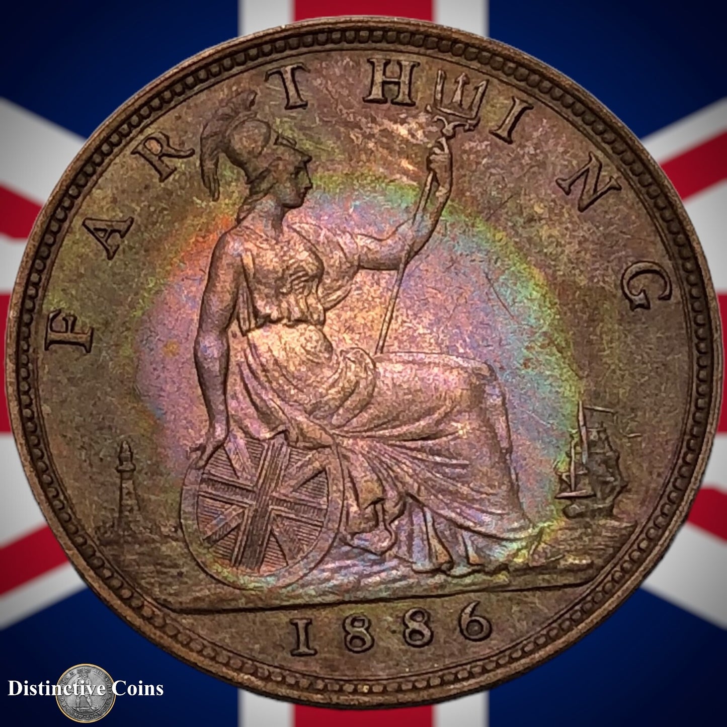Great Britain 1886 Farthing 1/4d GB4240