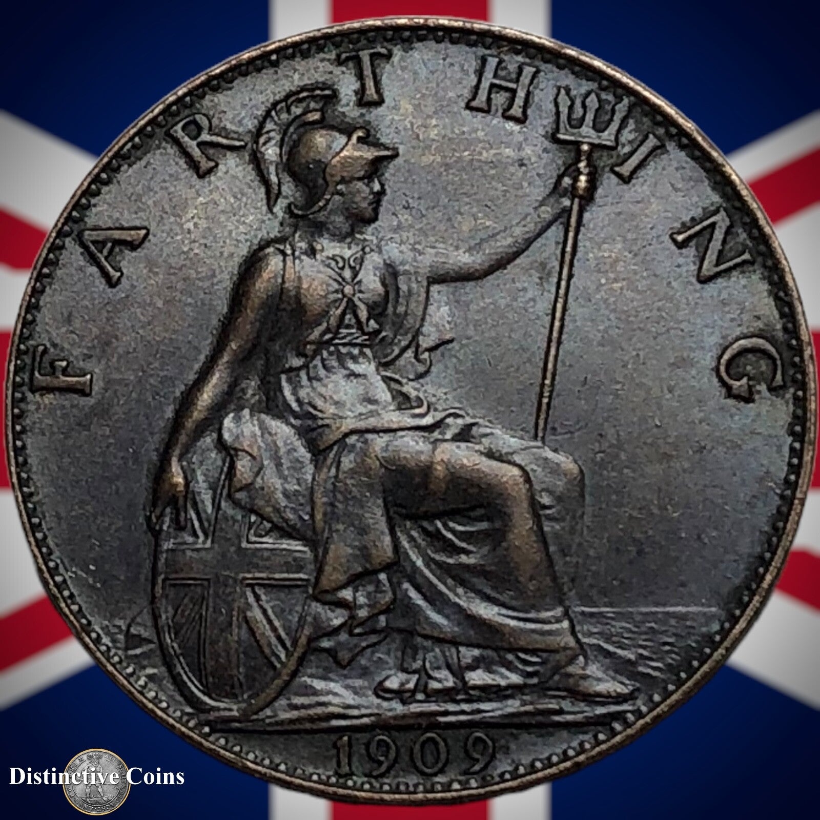 Great Britain 1909 Farthing 1/4d GB4632