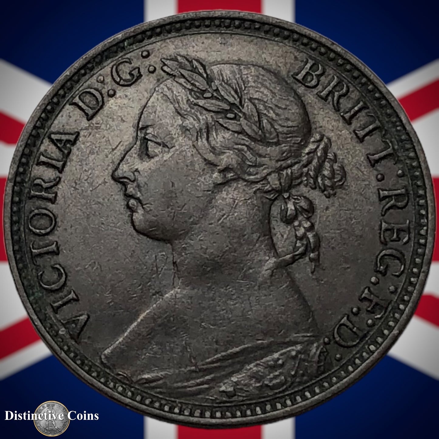 Great Britain 1893 Farthing 1/4d GB4344