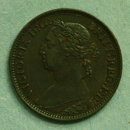Great Britain 1882H Farthing XF/AU   A282