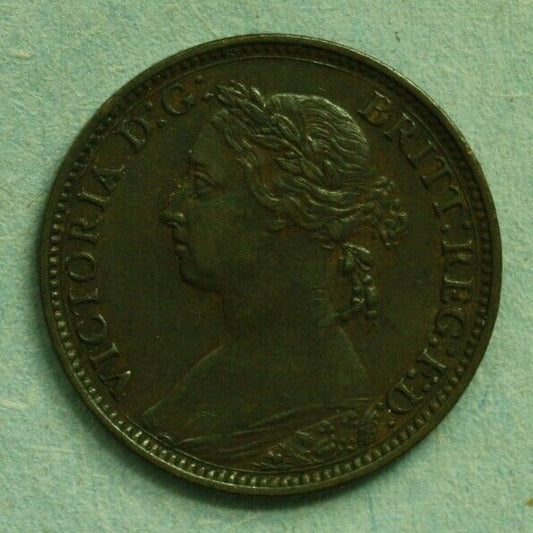 Great Britain 1882H Farthing XF/AU   A282