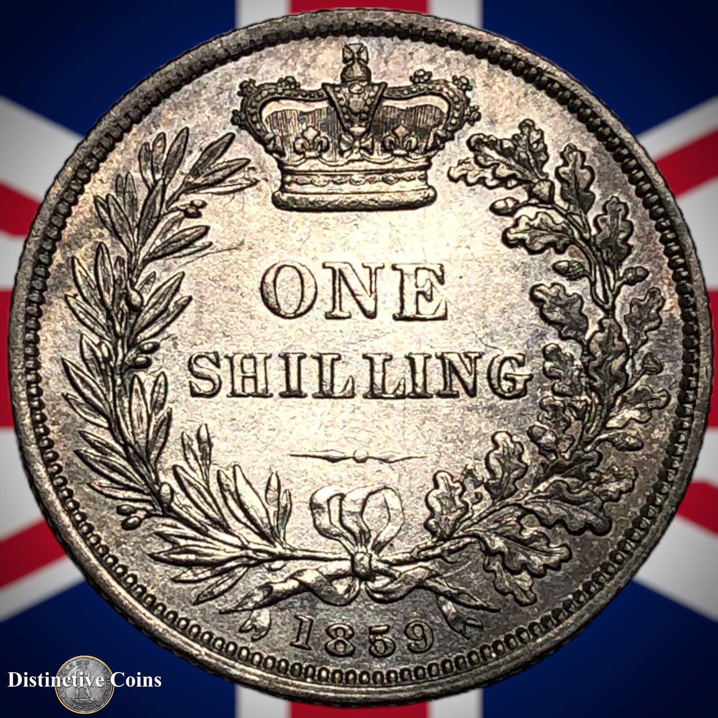 Great Britain 1859 British One Shilling GB0252