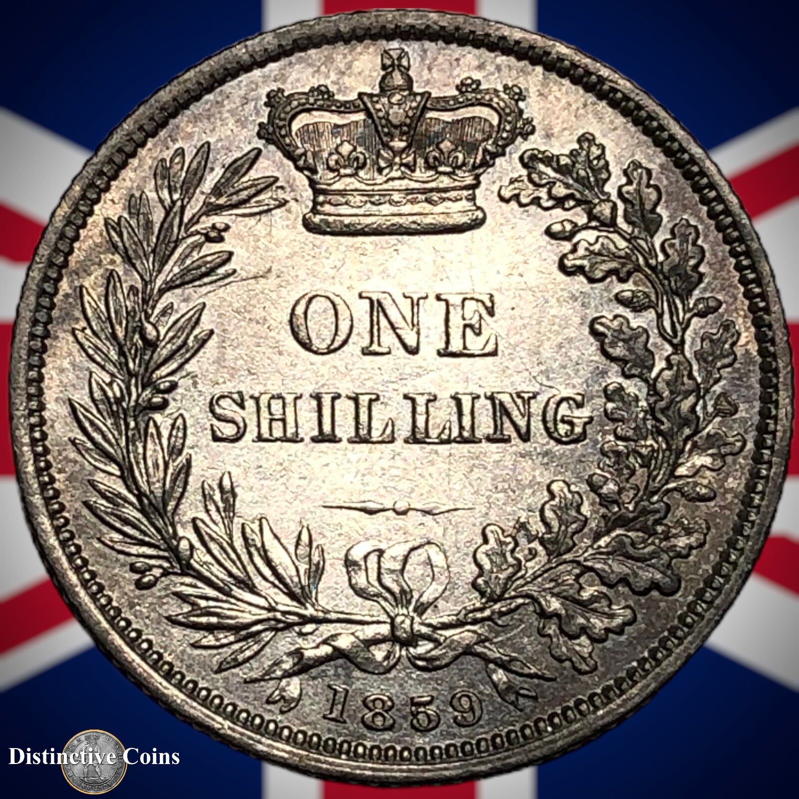 Great Britain 1859 British One Shilling GB0252