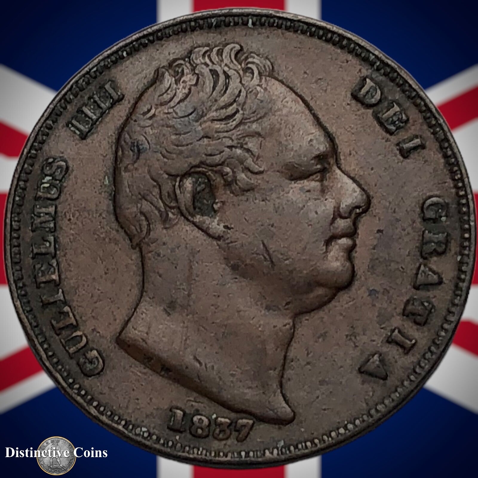Great Britain 1837 Farthing 1/4d GB3389