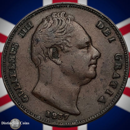 Great Britain 1837 Farthing 1/4d GB3389