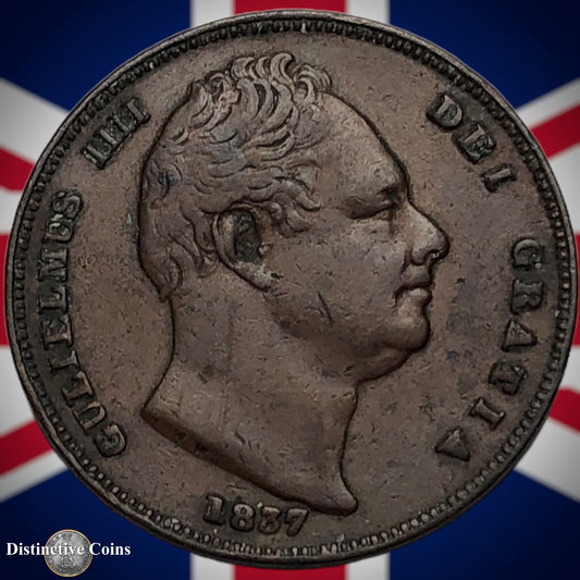 Great Britain 1837 Farthing 1/4d GB3389