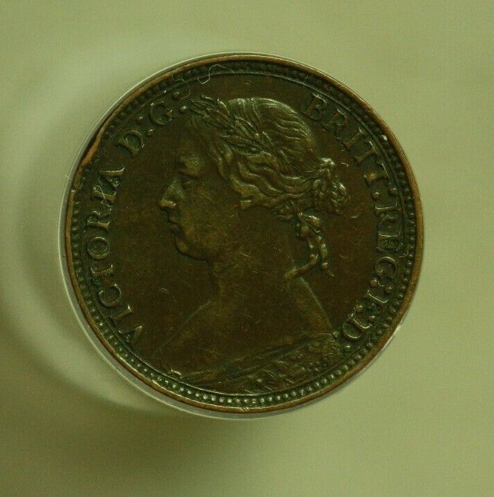 Great Britain 1878 Farthing XF   A278