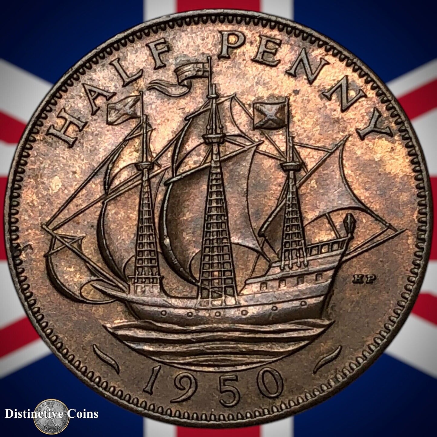 Great Britain 1950 Half Penny 1/2d GB6069