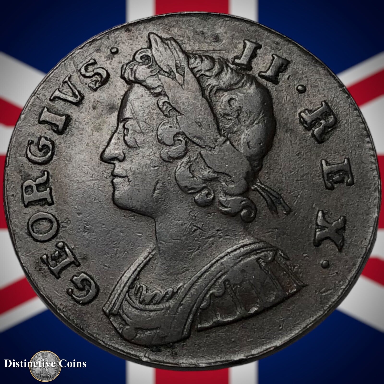 Great Britain 1739 Half Penny 1/2d GB5070