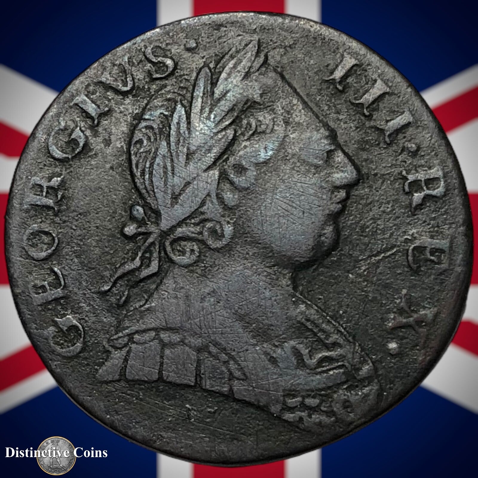 Great Britain 1775 Half Penny 1/2d GB5113