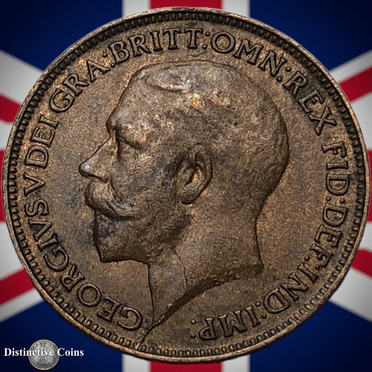 Great Britain 1918 Farthing 1/4d GB4691