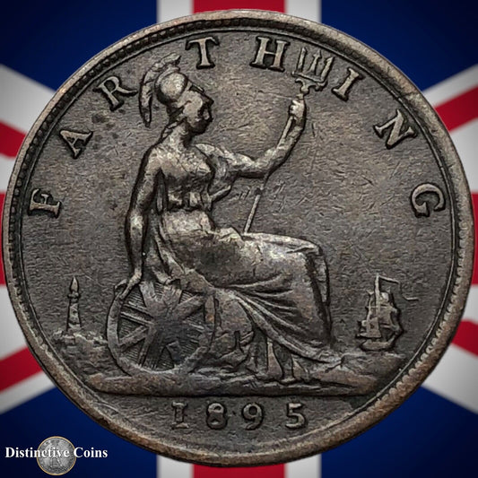 Great Britain 1895 Farthing 1/4d GB4392