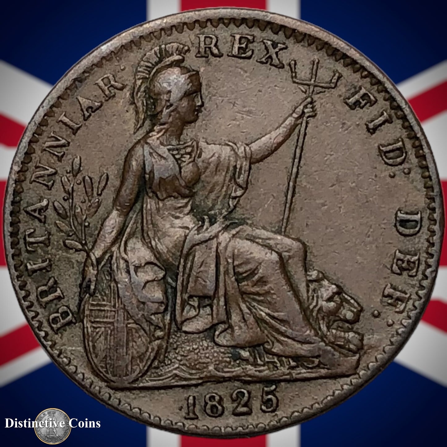 Great Britain 1825 Farthing 1/4d GB3294