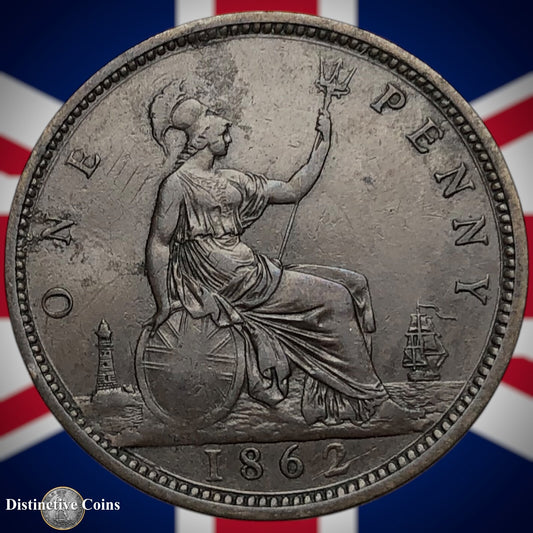 Great Britain 1862 Penny 1d GB6221