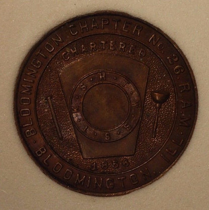 Lot Masonic Penny Tokens Illinois Certified Encapsulated