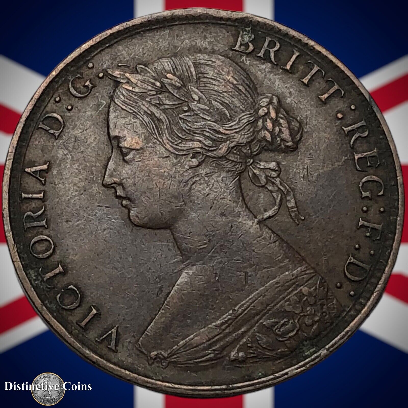 Great Britain 1861 Half Penny 1/2d GB5381