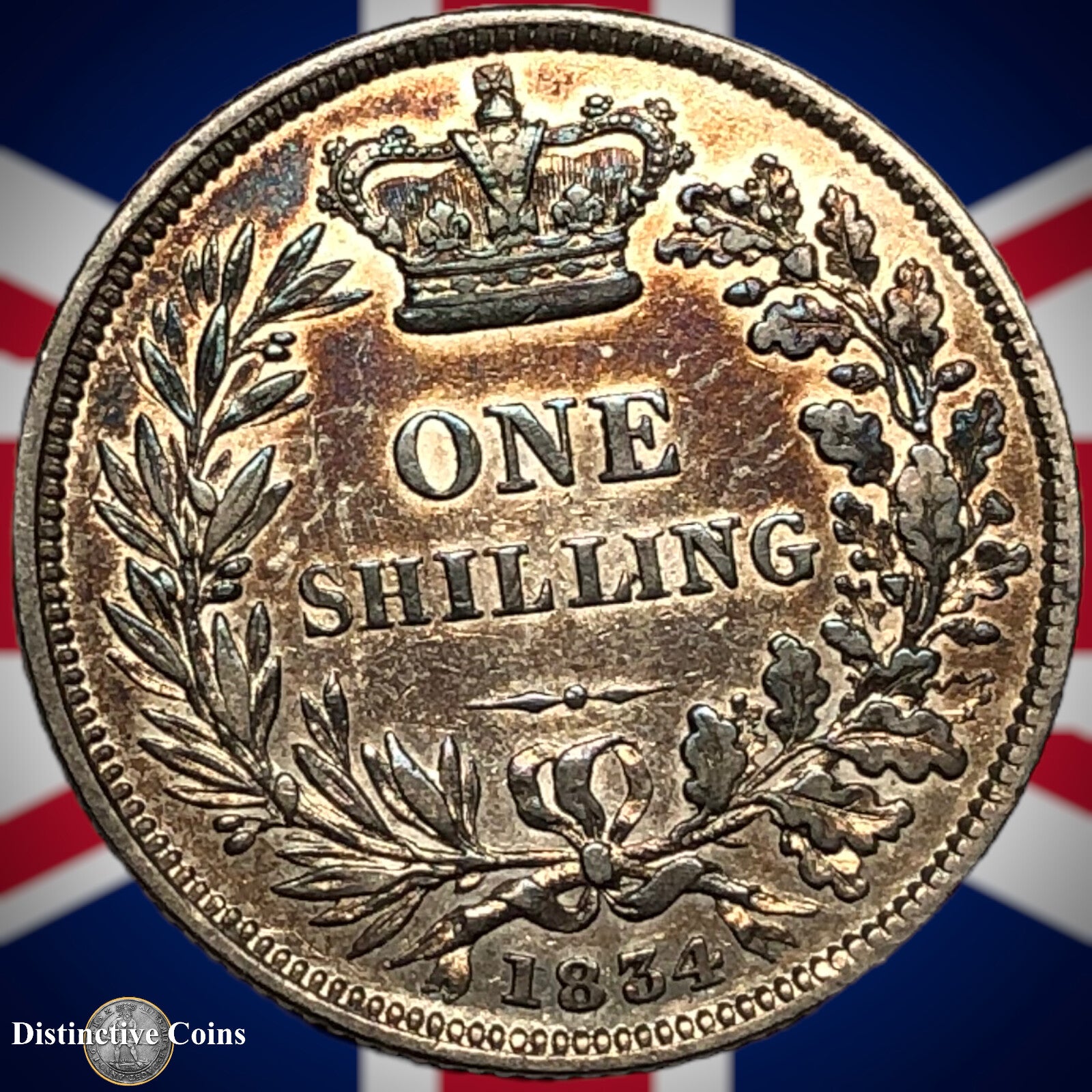 Great Britain 1834 British One Shilling GB0116