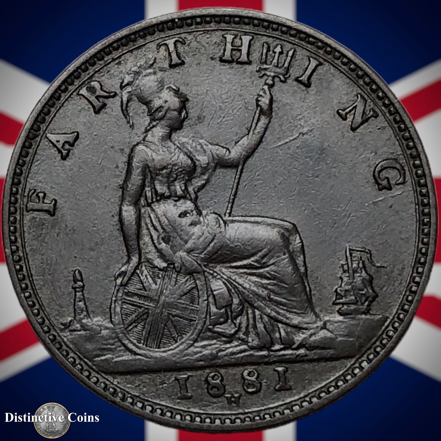 Great Britain 1881 H Farthing 1/4d GB4019